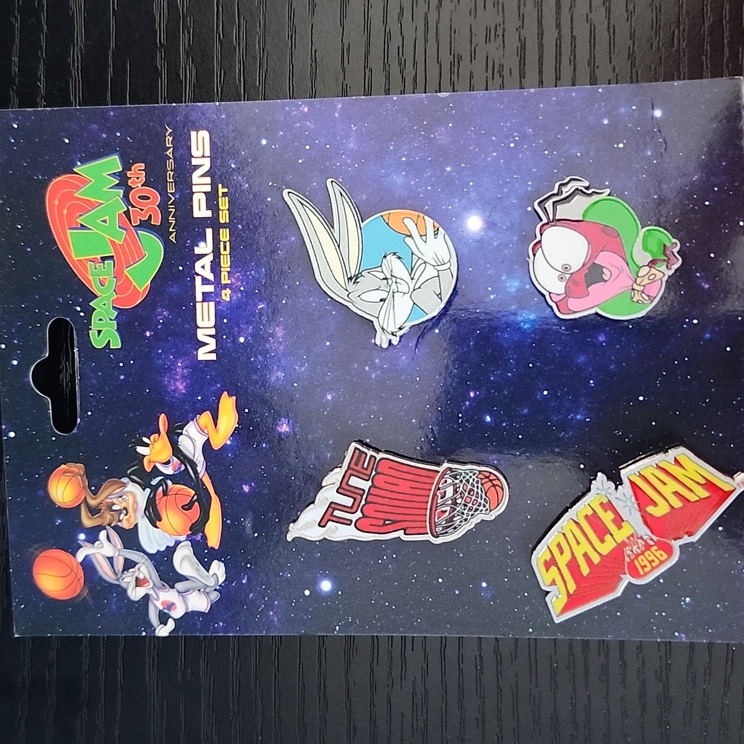 Space Jam 30th Anniversary Metal Enamel Pin Set - Multi-Color 35$